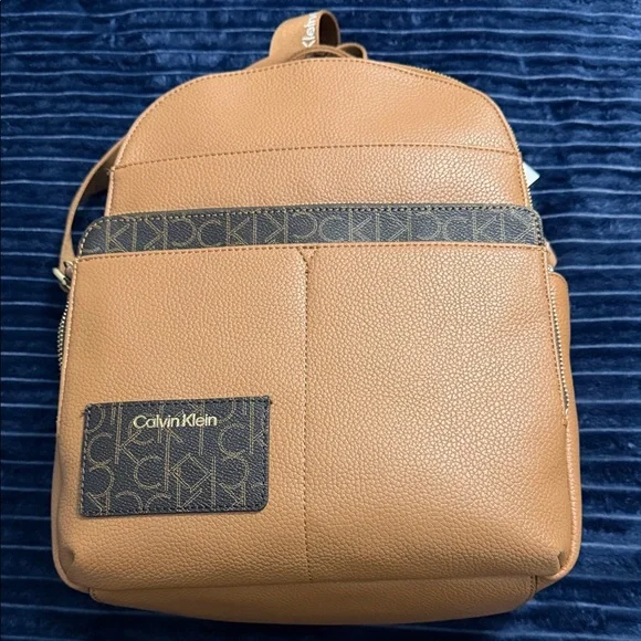 Calvin Klein Brown Backpack with Logo Accent - Picture 2 of 8